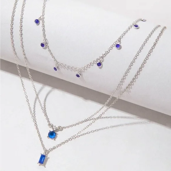 2pcs/set layered Necklace - Picture 2 of 5